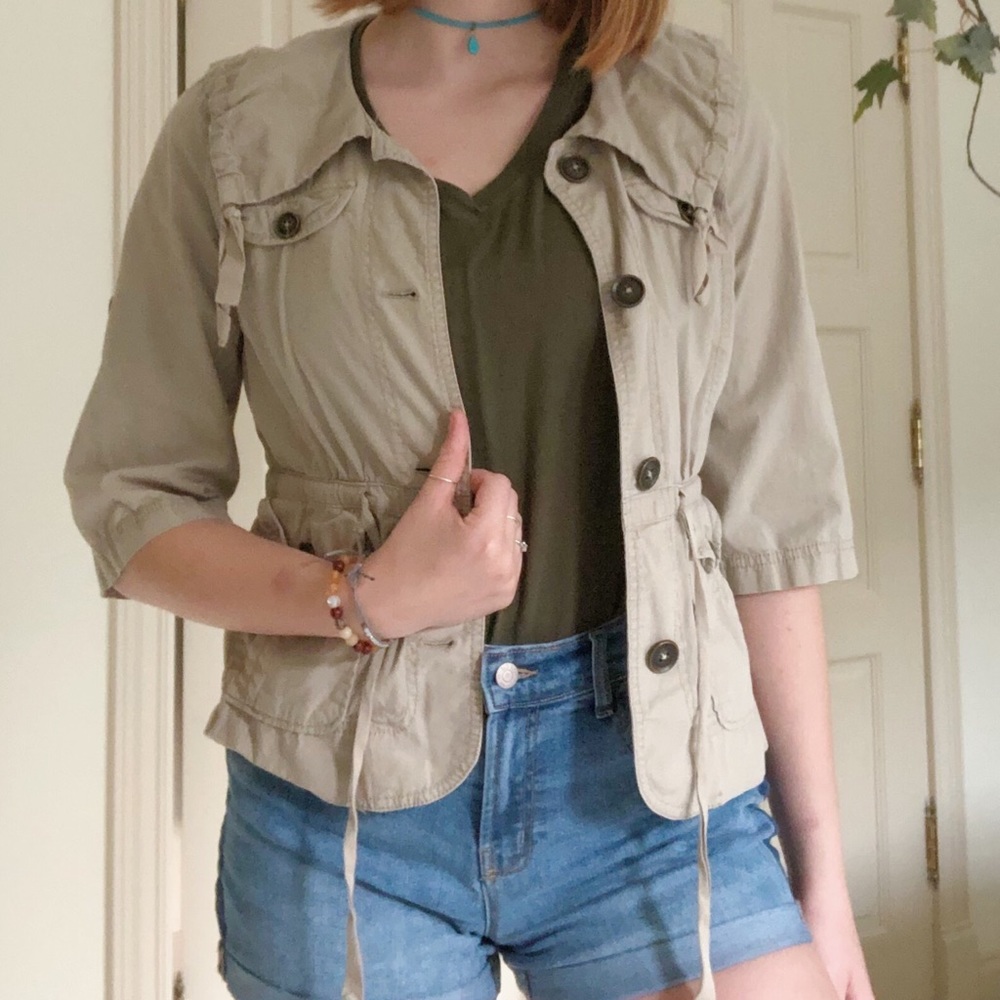 LOFT beige cardigan